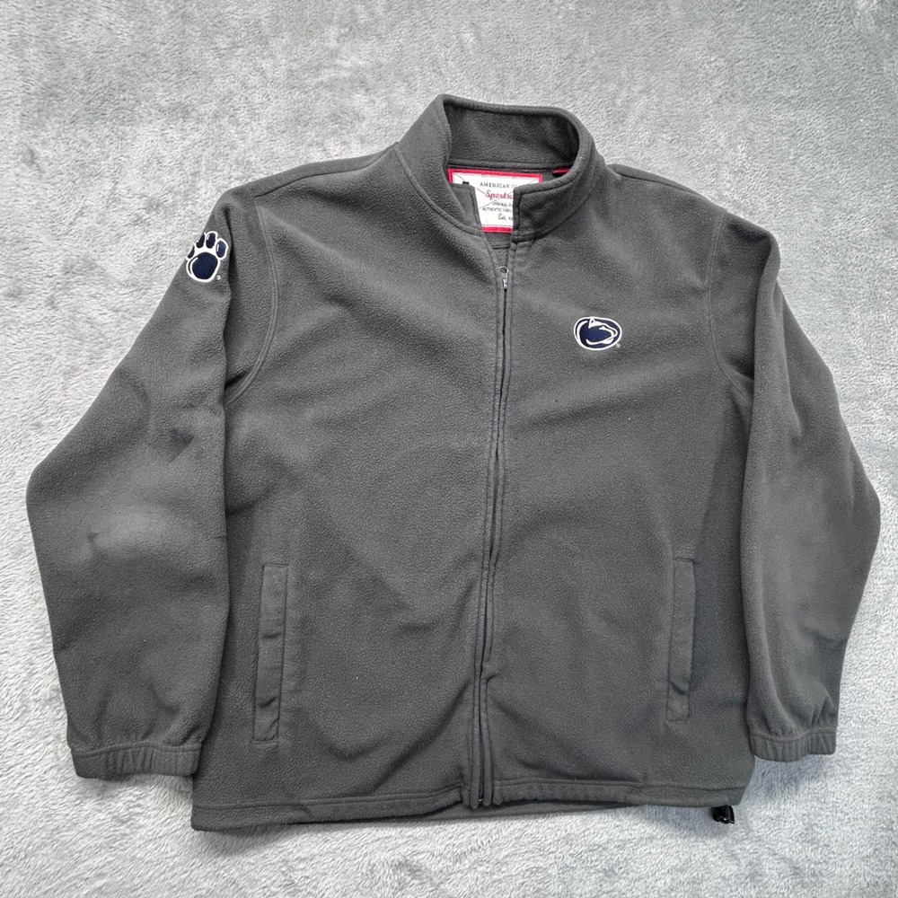 American Classic Sportswear Penn State Nittany Lions Gray Fleece Jacket Mens